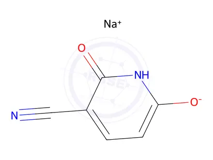 Chemical structure of 3-Cyano-6-hydroxypyridone Sodium Salt