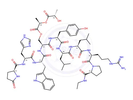 Chemical structure of Leuprorelin Impurity 56