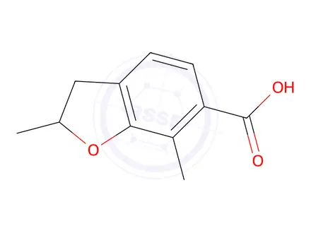 Chemical structure of 2,7-Dimethyl-2,3-dihydrobenzofuran-6-carboxylic acid