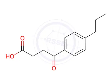 Chemical structure of 4-Oxo-4-(4-propylphenyl)butanoic Acid