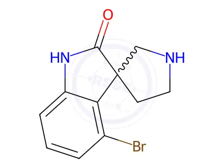 Chemical structure of 4-Bromospiro[indoline-3,3'-pyrrolidin]-2-one
