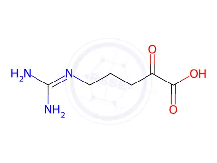 Chemical structure of delta-Guanido-a-ketovaleric Acid