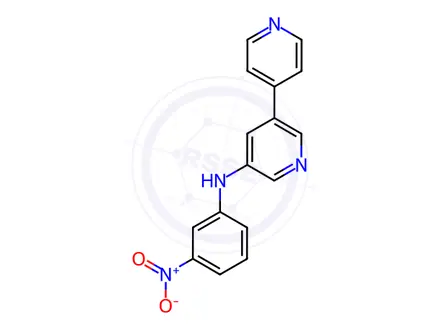 Chemical structure of N-(3-Nitrophenyl)-[3,4'-bipyridin]-5-amine
