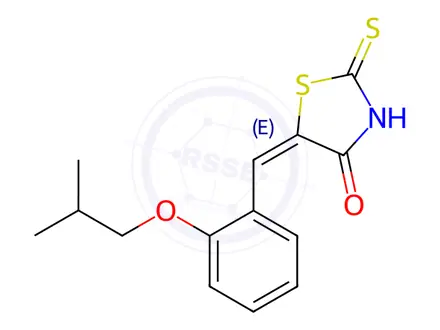 Chemical structure of (5Z)-5-[2-(2-Methylpropoxy)benzylidene]-2-sulfanyl-1,3-thiazol-4(5H)-one