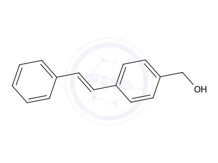 Chemical structure of Trans-4-stilbenemethanol