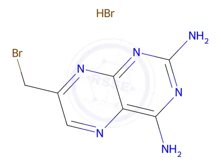 Chemical structure of 7-(Bromomethyl)pteridine-2,4-diamine Hydrobromide