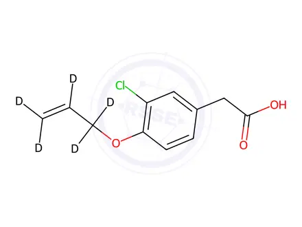Chemical structure of Alclofenac-d5