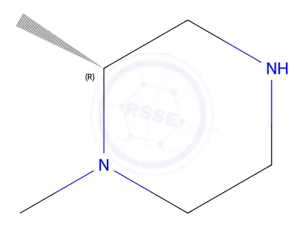 Chemical structure of (2R)-1,2-Dimethylpiperazine