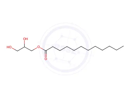 Chemical structure of Glycerol monolaurate