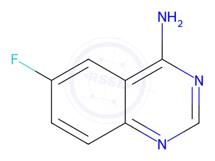 Chemical structure of 6-Fluoroquinazolin-4-amine