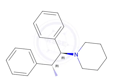 Chemical structure of (αR,βR)-α,β-Diphenyl-1-piperidineethanamine