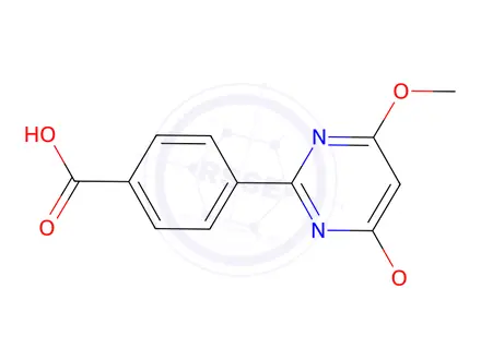 Chemical structure of 4-(4,6-Dimethoxypyrimidin-2-yl)benzoic acid