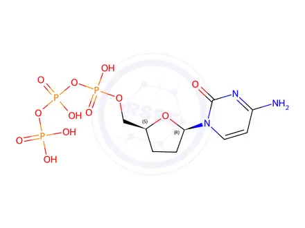 Chemical structure of Zalcitabine Triphosphate