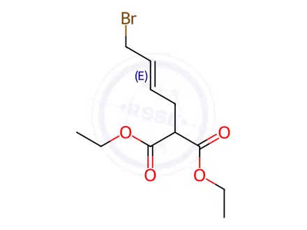 Chemical structure of (E)-Diethyl 2-(4-Bromobut-2-En-1-Yl)Malonate