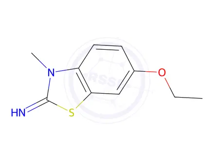 Chemical structure of 6-ethoxy-3-methyl-2,3-dihydro-1,3-benzothiazol-2-imine