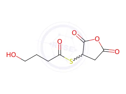 Chemical structure of O-(4-Hydroxy-2,5-dioxotetrahydrofuran-3-yl) butanethioate
