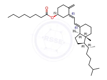 Chemical structure of Cholecalciferol Octanoate