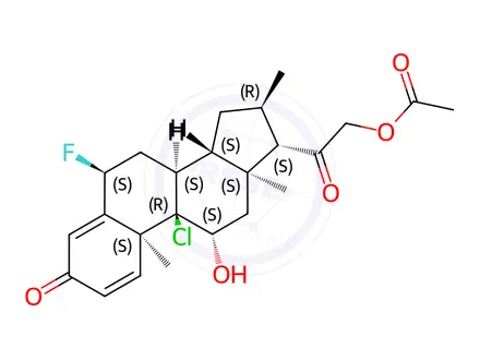 Chemical structure of Clocortolone Acetate