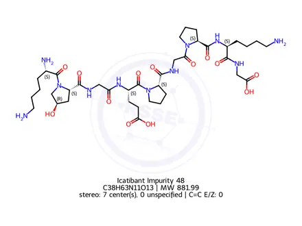 Chemical structure of Icatibant Impurity 48