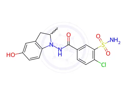 Chemical structure of 5-Hydroxy Indapamide