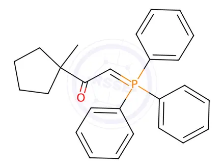 Chemical structure of 1-(1-Methylcyclopentyl)-2-(triphenylphosphoranylidene)ethanone