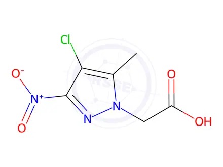 Chemical structure of (4-Chloro-5-methyl-3-nitro-1H-pyrazol-1-yl)-acetic acid