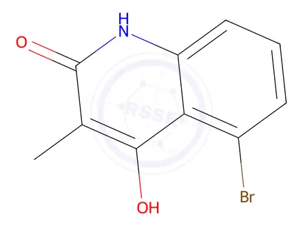 Chemical structure of 5-Bromo-4-hydroxy-3-methylquinolin-2(1H)-one