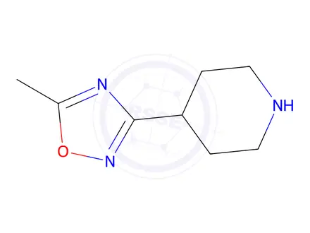 Chemical structure of 5-methyl-3-(4-piperidyl)-1,2,4-oxadiazole