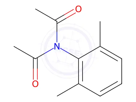Chemical structure of N-Acetyl-N-(2,6-dimethylphenyl)acetamide
