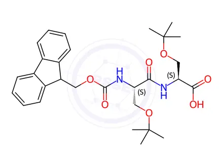 Chemical structure of Fmoc-Ser(tBu)-Ser(tBu)-OH