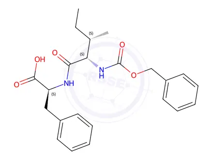 Chemical structure of Z-ILE-PHE-OH