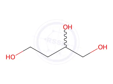 Chemical structure of Butane-1,2,4-triol
