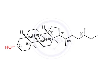 Chemical structure of Ergostanol