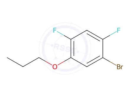 Chemical structure of Benzene, 1-bromo-2,4-difluoro-5-propoxy-