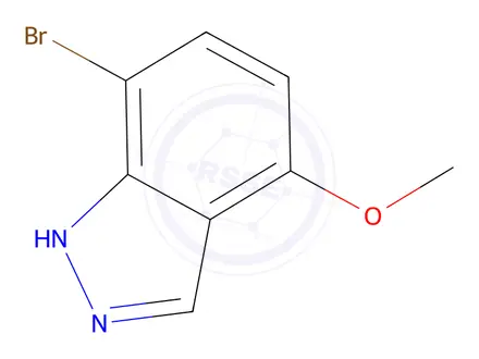 Chemical structure of 7-Bromo-4-Methoxy-1h-Indazole