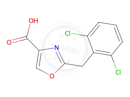 Chemical structure of 2-(2,6-Dichlorobenzyl)oxazole-4-carboxylic Acid