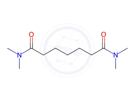 Chemical structure of TETRAMETHYLPIMELAMIDE