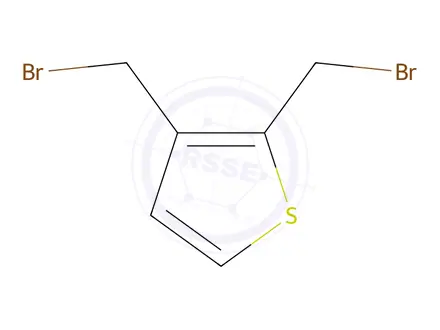 Chemical structure of 2,3-bis(bromomethyl)Thiophene