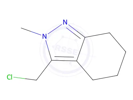 Chemical structure of 3-(chloromethyl)-2-methyl-4,5,6,7-tetrahydro-2h-indazole