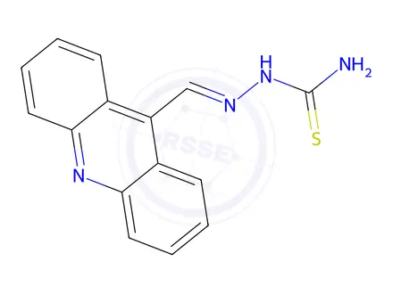 Chemical structure of 2-(Acridin-9-ylmethylene)hydrazinecarbothioamide