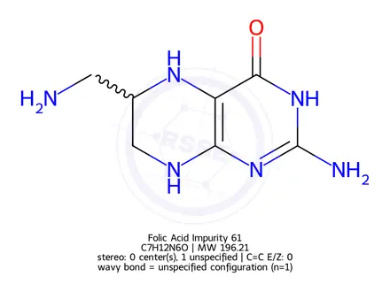 Chemical structure of Folic acid Impurity 127