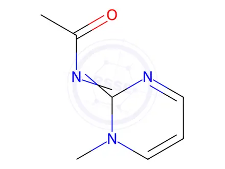 Chemical structure of N-(1-Methylpyrimidin-2(1H)-ylidene)acetamide