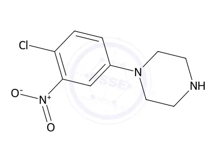 Chemical structure of 1-(4-Chloro-3-nitrophenyl)piperazine