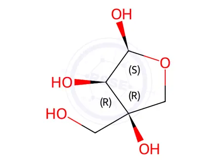 Chemical structure of D-Apio-α-D-furanose