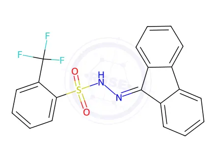 Chemical structure of N'-(9H-Fluoren-9-ylidene)-2-(trifluoromethyl)benzenesulfonohydrazide