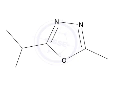 Chemical structure of 2-(1-chloroethyl)-5-methyl-1,3,4-oxadiazole