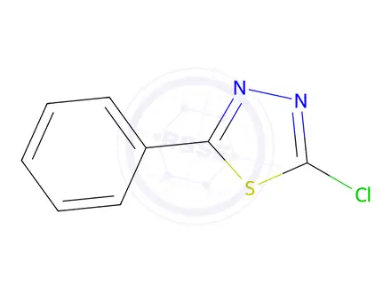 Chemical structure of 2-chloro-5-phenyl-1,3,4-thiadiazole