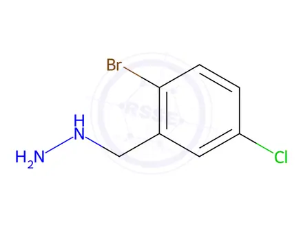 Chemical structure of (2-Bromo-5-chlorobenzyl)hydrazine