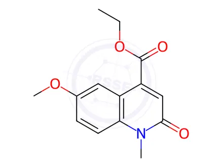 Chemical structure of Ethyl 6-methoxy-1-methyl-2-oxo-1,2-dihydroquinoline-4-carboxylate