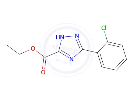 Chemical structure of Ethyl 3-(2-chlorophenyl)-1H-1,2,4-triazole-5-carboxylate
